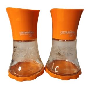 Temp-tations Old World Orange Vase Grinders Set of 2 Kuhn Rikon
